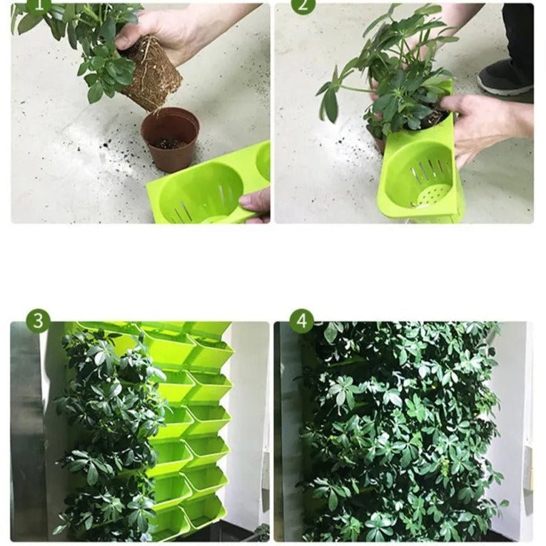 Pot de Fleurs - VerticalGardenFlowerPot™ - Vert