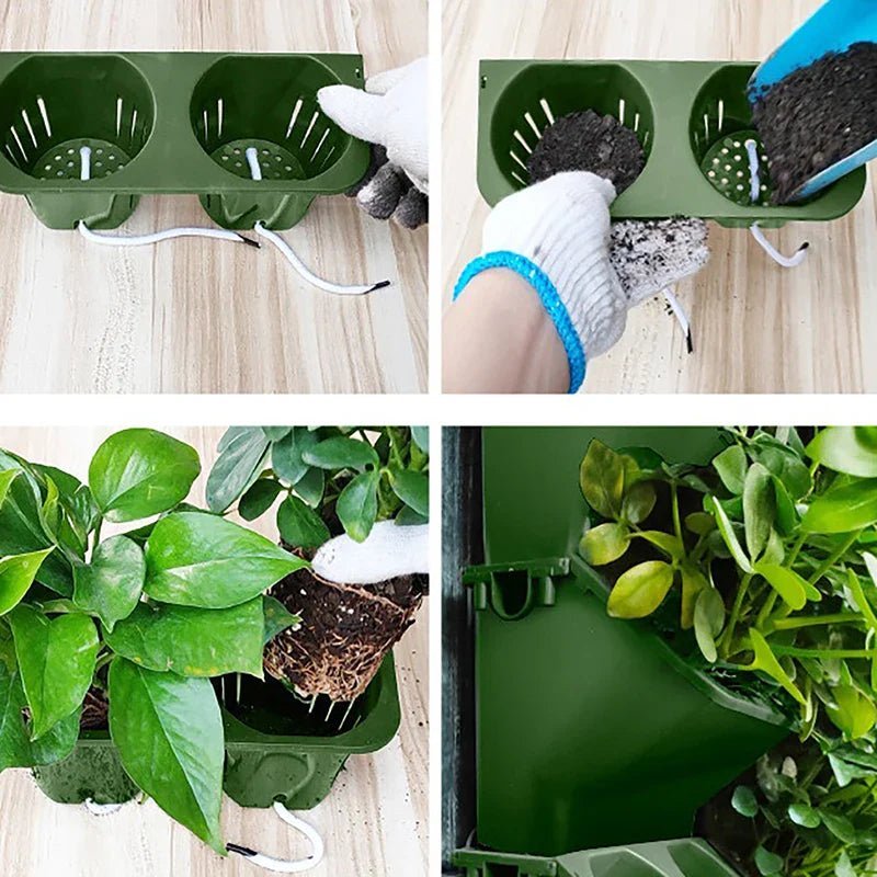 Pot de Fleurs - VerticalGardenFlowerPot™ - Vert Militaire